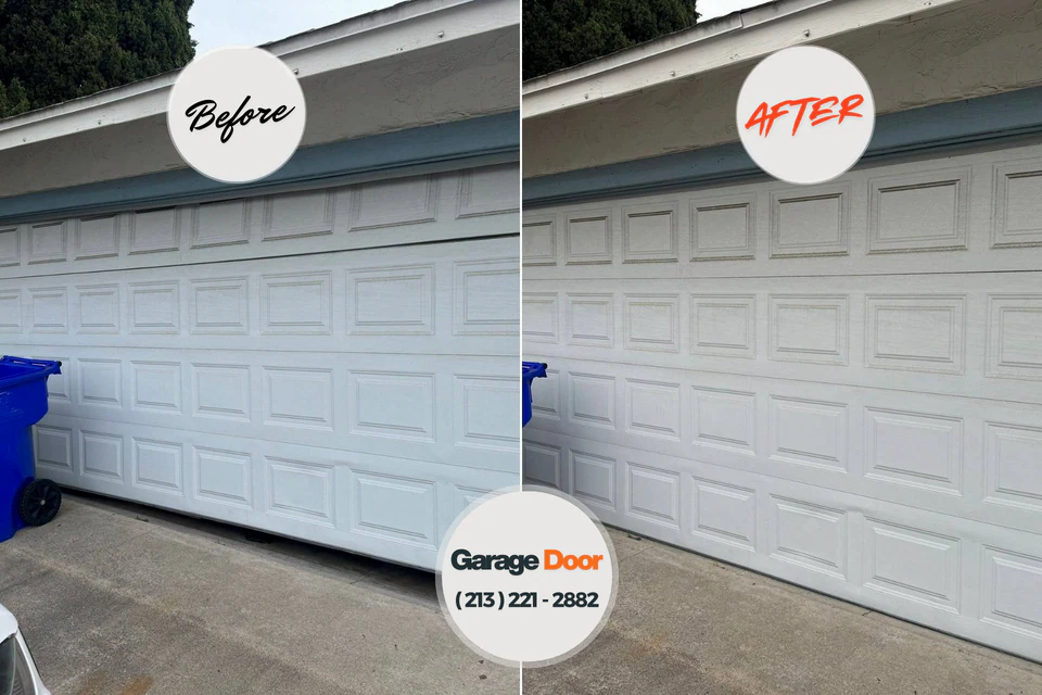 Before and after: garage door repair West Berlin, NJ